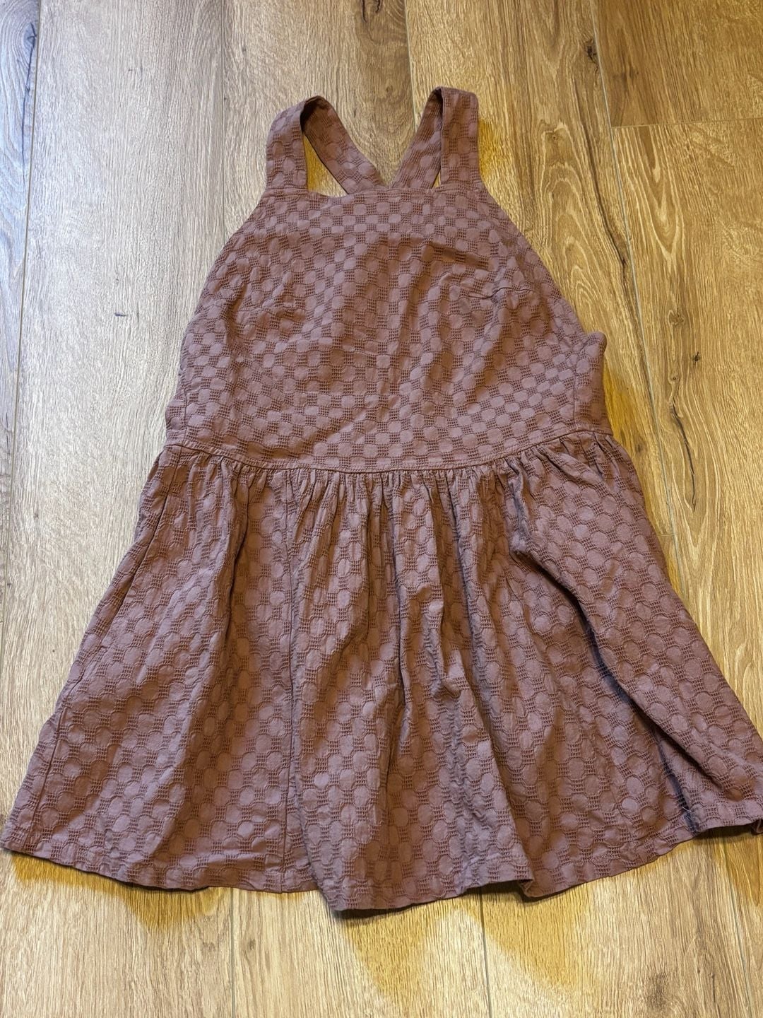 Free People Withered Rose Puffed Mini Pinafore Dress